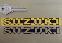 Suzuki Number Plate Dealer Logo Cover Sticker. 5.5".