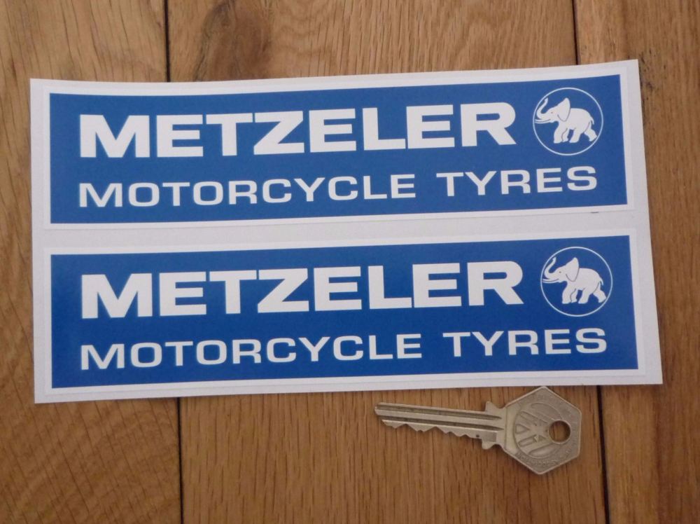 Metzeler Motorcycle Tyres Oblong Stickers. 4
