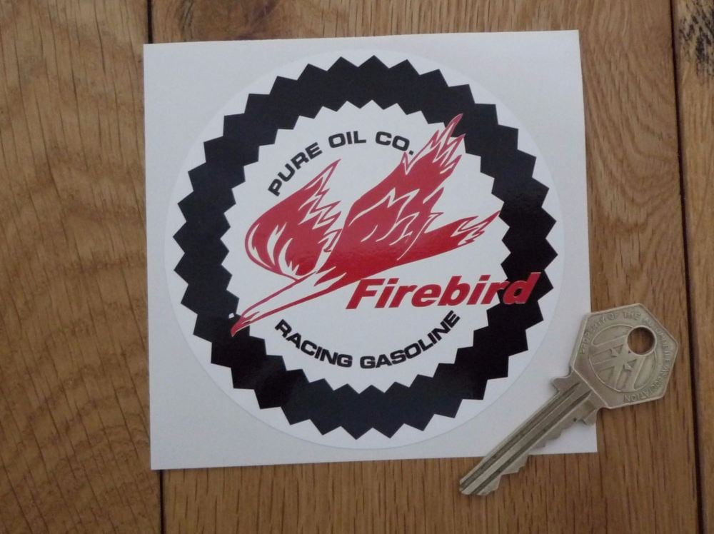 Pure Firebird Racing Gasoline Circular Stickers. 4