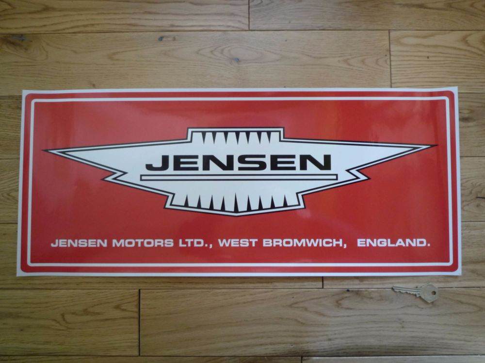 Jensen Motors Ltd Large Workshop Sticker. 23.5".