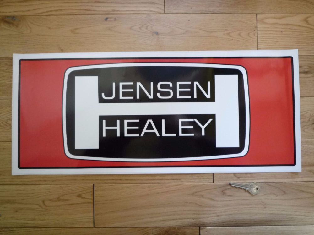 Jensen Healey Large Workshop Sticker. 23.5".