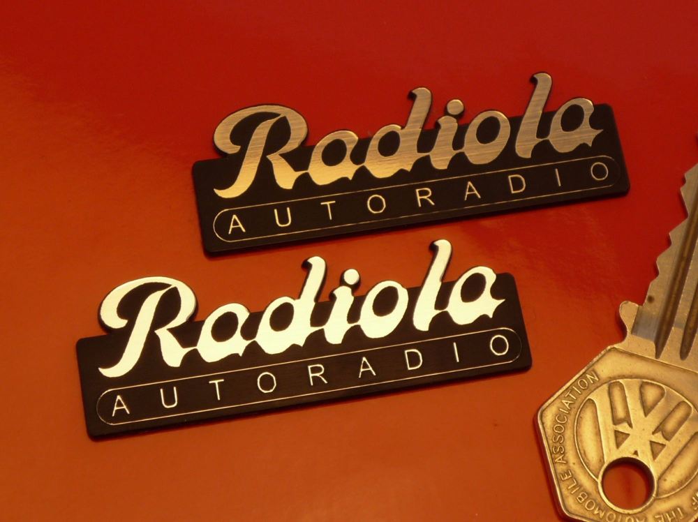 Radiola Autoradio Self Adhesive Car Badge. 2.25"