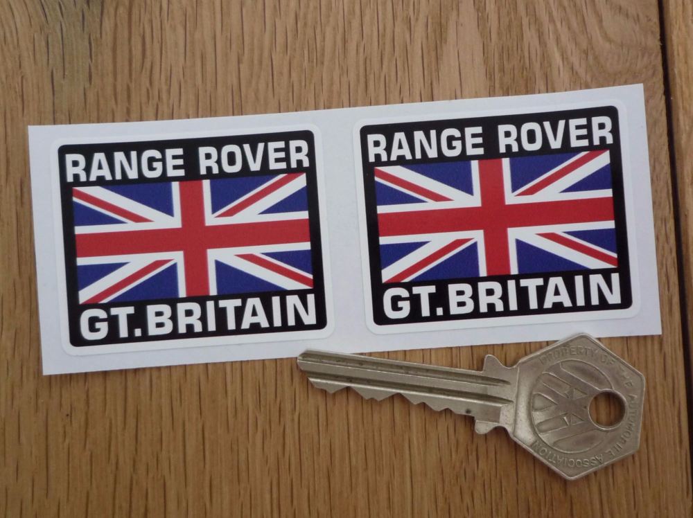 Range Rover Great Britain Union Jack Style Stickers. 2