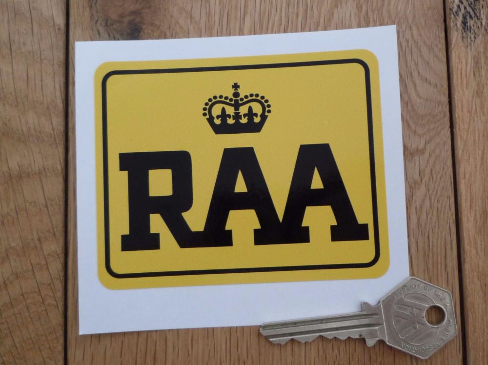 RAA Royal Automobile Association of South Australia Sticker. 3.75