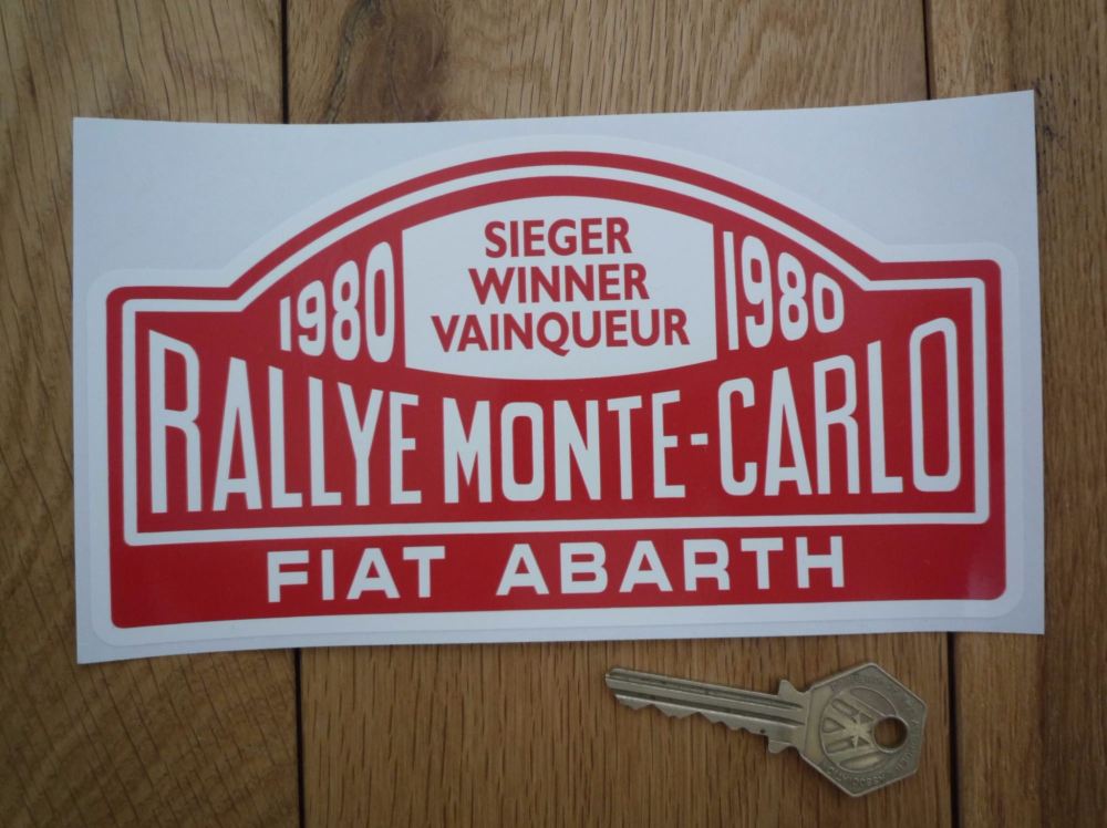 Fiat Abarth 1980 Monte Carlo Rally Winner Sticker. 7
