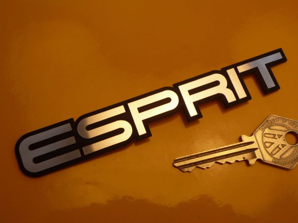 Lotus Esprit Text Laser Cut Self Adhesive Car Badge. 5.25".