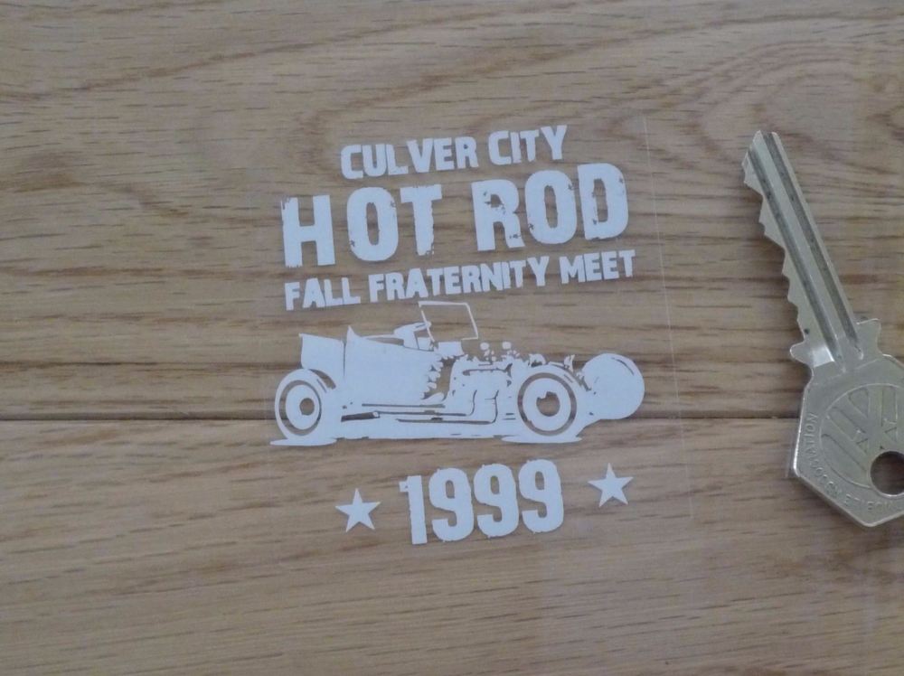 Culver City Hot Rod Fall Fraternity Meet 1999 Window Sticker. 2.5