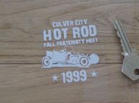 Culver City Hot Rod Fall Fraternity Meet 1999 Window Sticker. 2.5".