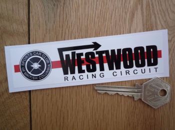 Westwood Racing Circuit Sticker. 5".