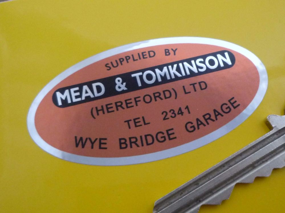 Mead & Tomkinson (Hereford) Ltd Dealers Sticker. 2.5