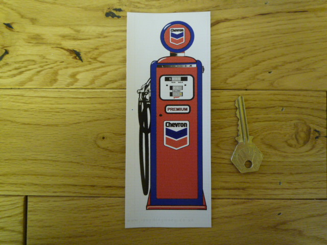 Chevron Petrol Pump Mini Art/Bookmark. BM112.