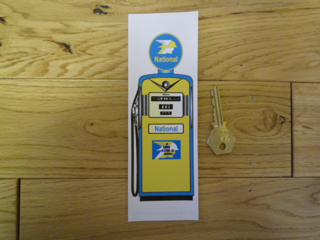 National Petrol Pump Mini Art/Bookmark. BM115.