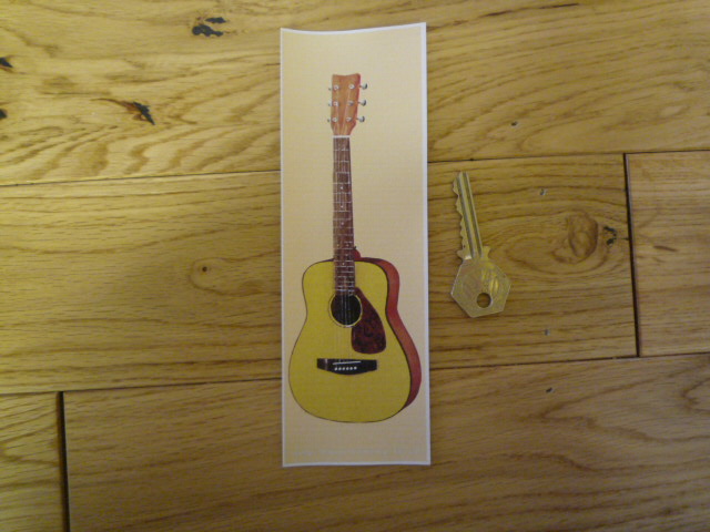 Acoustic Guitar Bookmark/Little Art. BM118.