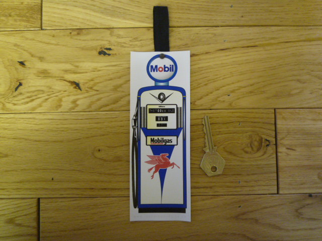 Mobilgas Petrol Pump Bookmark. BM130.