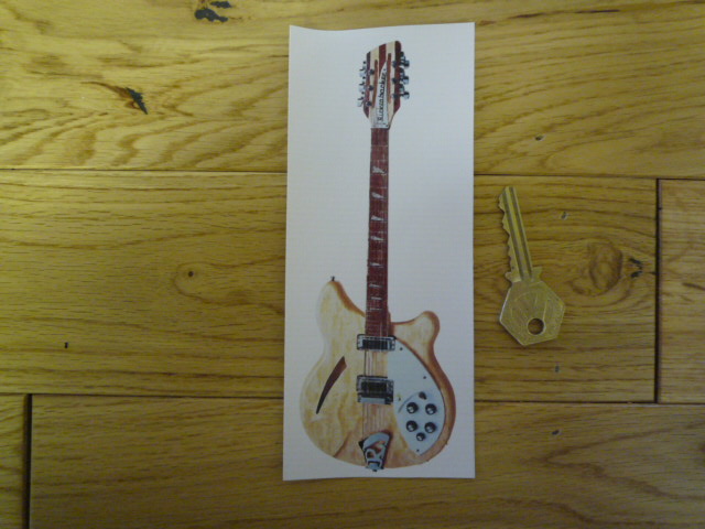 Pine Electric Guitar Bookmark/Little Art. BM141.