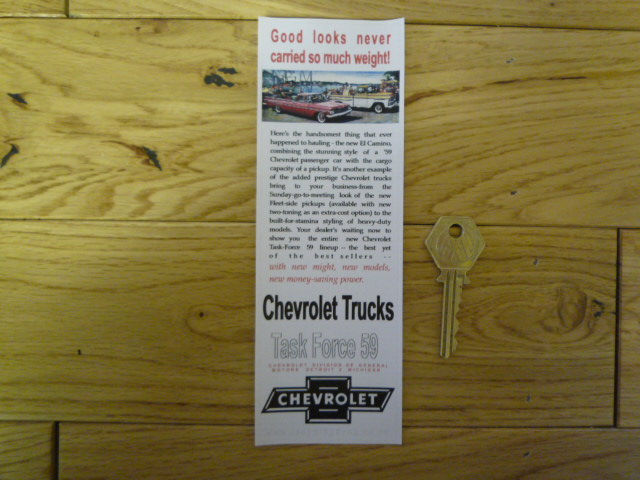 Chevrolet Trucks Bookmark/Little Art. BM156.