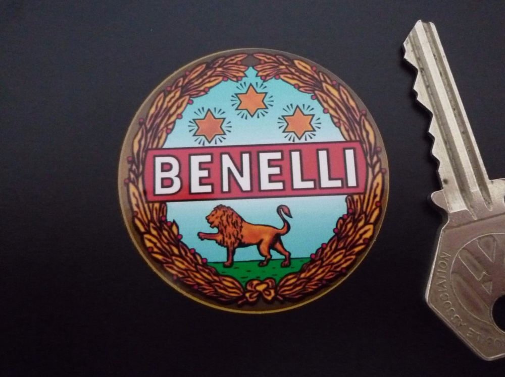 Benelli Classic Style Garland Stickers. 2", 3", or 3.25" Pair.