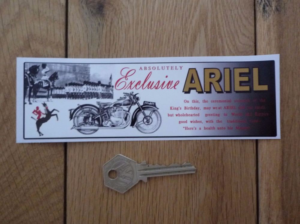 Ariel Absolutely Exclusive Oblong Sticker. 6.5