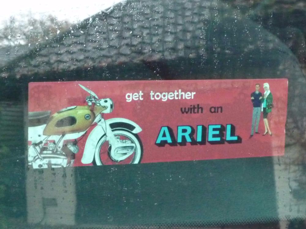 Ariel Get Together With An Ariel Oblong Sticker. 6.5".