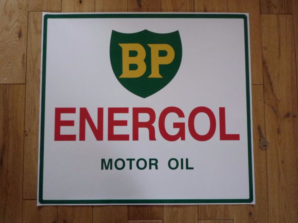 BP Energol Motor Oil Large Workshop Sticker. 22
