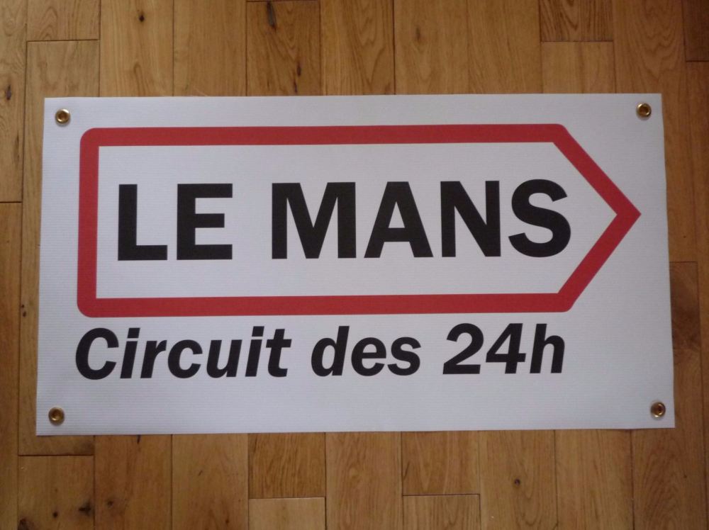 Le Mans Circuit des 24hs Arrow Art Banner. 29.5".