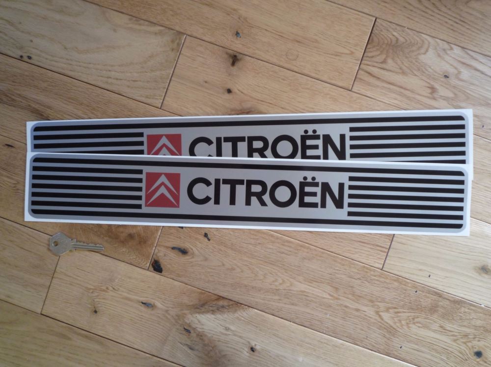 Citroen Kickplate Sill Stickers. 20" Pair.