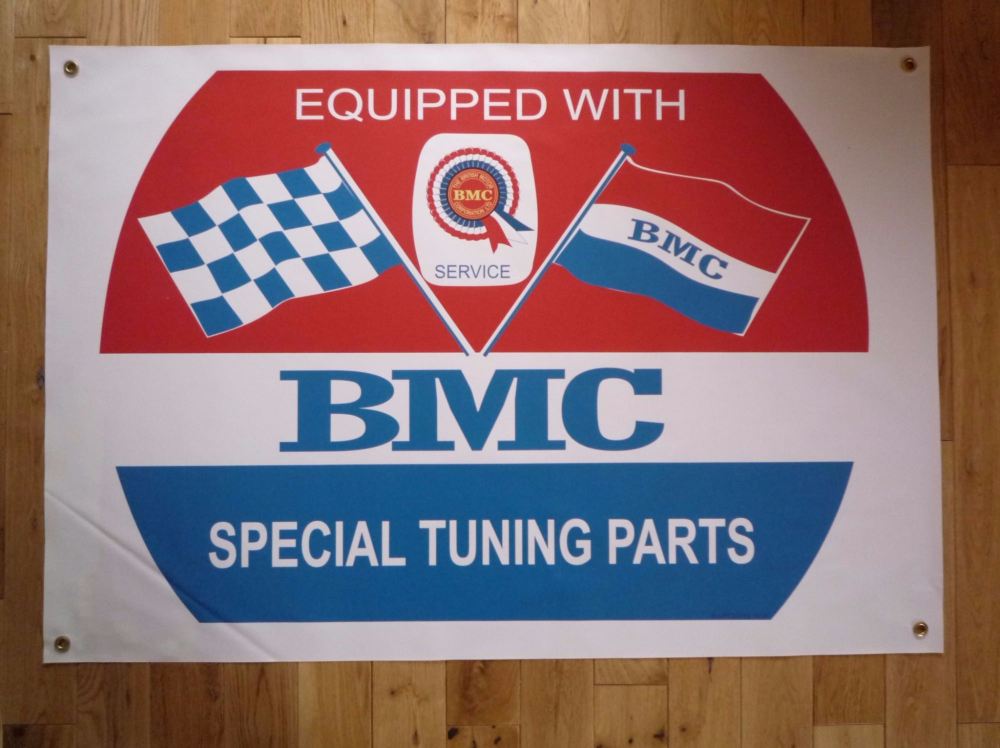BMC Barrel & Coloured Rosette Banner Art. 43" x 30".