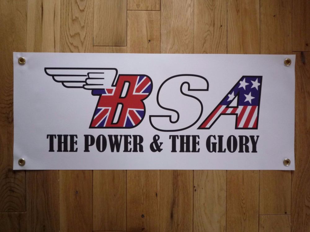 BSA The Power & The Glory Text Banner Art. 28