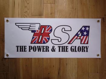 BSA The Power & The Glory Text Banner Art. 28" x 12".