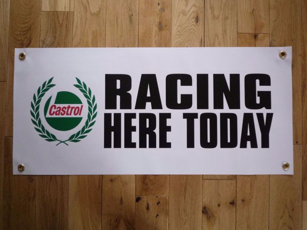Castrol 'Racing Here Today' Art Banner 30