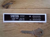 Smiths Heater Label FHM 5761:03V Sticker. 110mm.