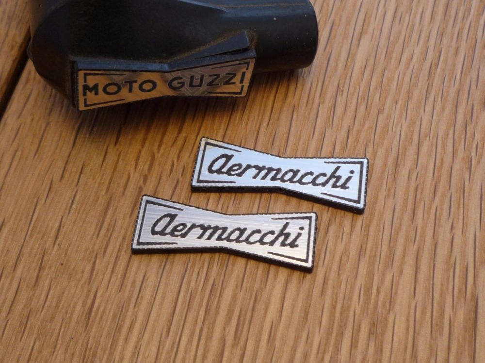 Aermacchi Champion Spark Plug HT Cap Cover Badges. 29mm Pair.