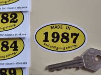 Made In 1980's And Still Going Strong Sticker. 60mm. 1980 - 1989.