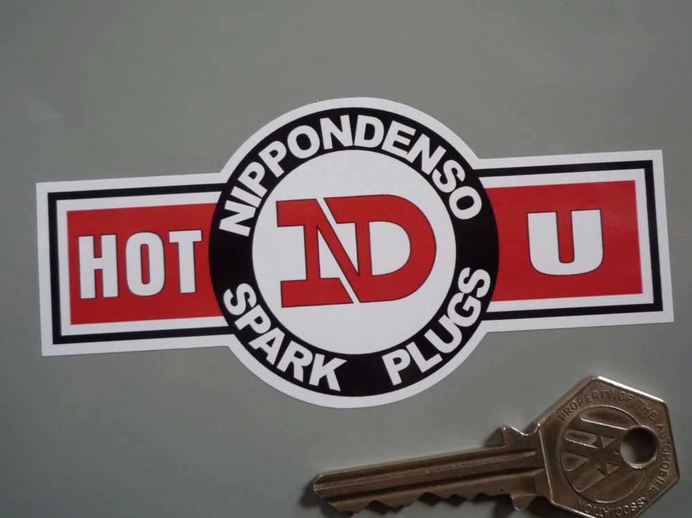 Nippondenso Spark Plugs Hot U Shaped Stickers. 4.5