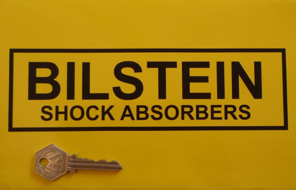 Bilstein Shock Absorbers With Outline Cut Vinyl Stickers. 8" Pair.