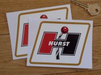Hurst Logo Parallelogram with Brown Coachline Stickers. 5