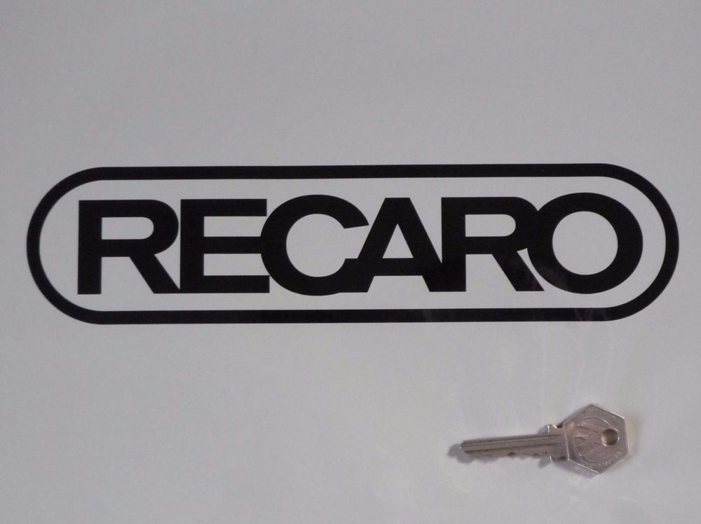 Recaro Seats Ovoid Style Cut Vinyl Sticker. 10