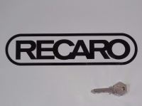 Recaro Seats Ovoid Style Cut Vinyl Sticker. 10".
