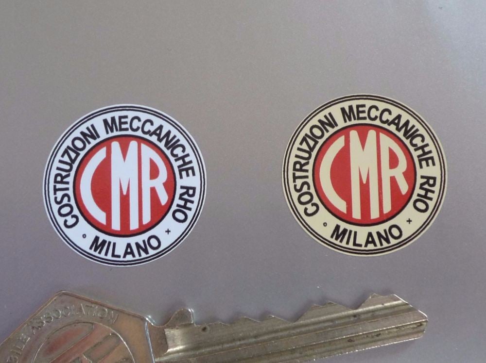 CMR Costruzioni Meccaniche Rho Milano Stickers - Set of 5 - 16mm or 25mm