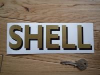 Shell Shaded Style Cut Text Sticker - 6" or 8"
