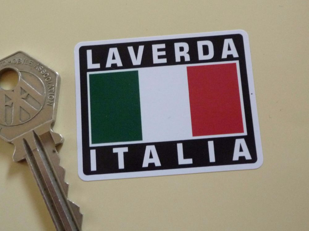 Laverda Italia Tricolore Style Stickers. 2