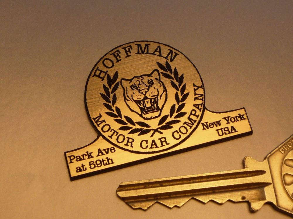 Jaguar Hoffman Motor Car Company Laser Cut Self Adhesive Car Badge. 2".