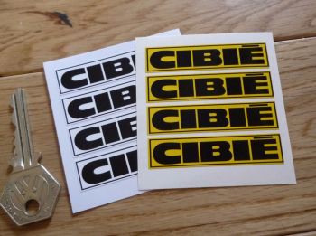 Cibie Coachlined Oblong Stickers. 60mm. Set of 4.