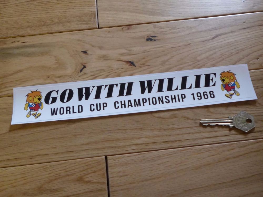 Go With Willie World Cup Championship 1966 Football Sticker. 11.5