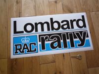 Lombard RAC Rally Black & Blue Sticker. 15" or 19".