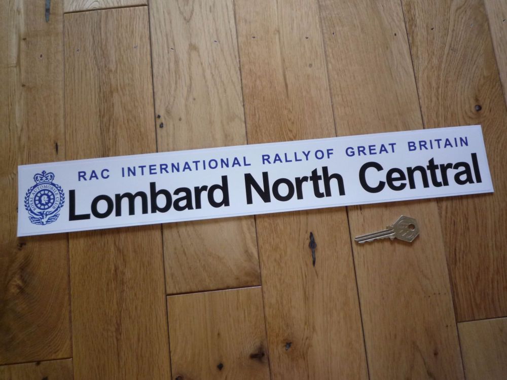 Lombard North Central RAC International Rally of Great Britain Sticker. 18