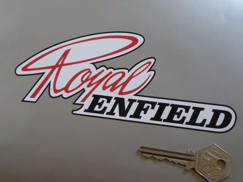 Royal Enfield Interceptor Logo Sticker. 6.5" or 9" Pair.