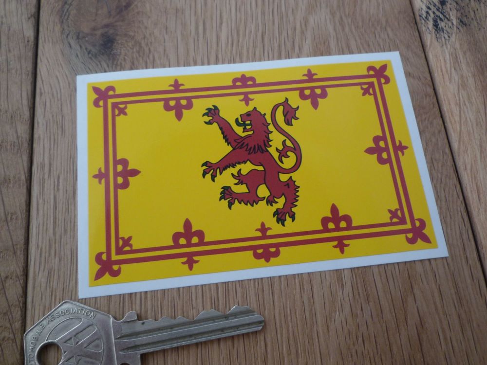 Scottish Royal Standard Flag Sticker. 4