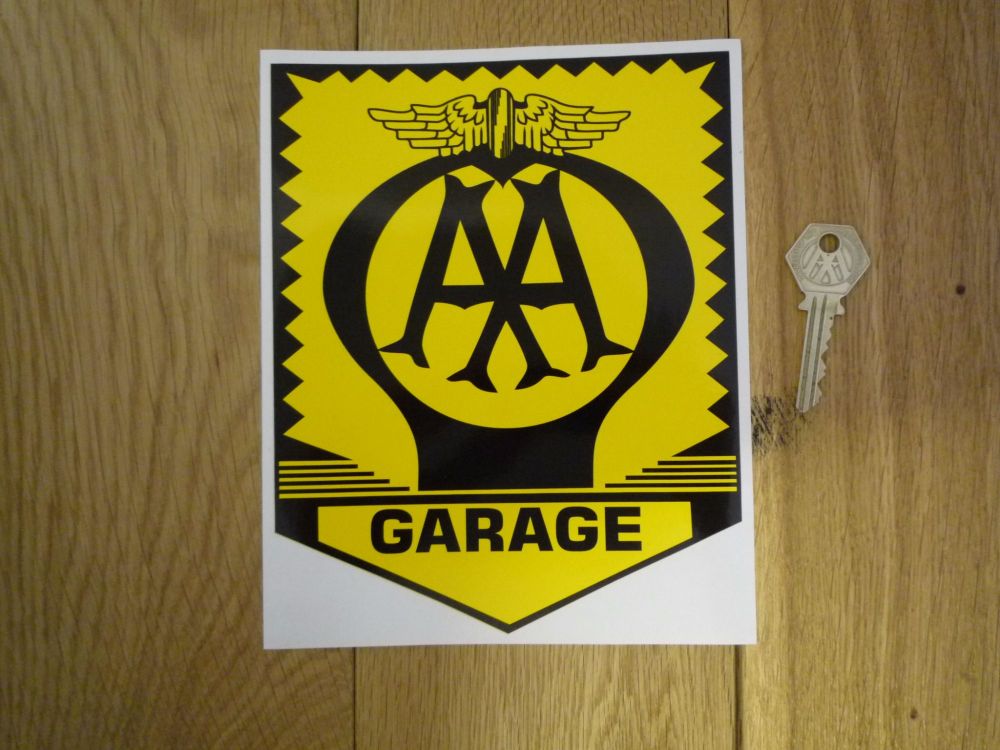 AA Garage Sign Sticker. 8