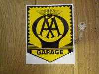 AA Garage Sign Sticker. 8".